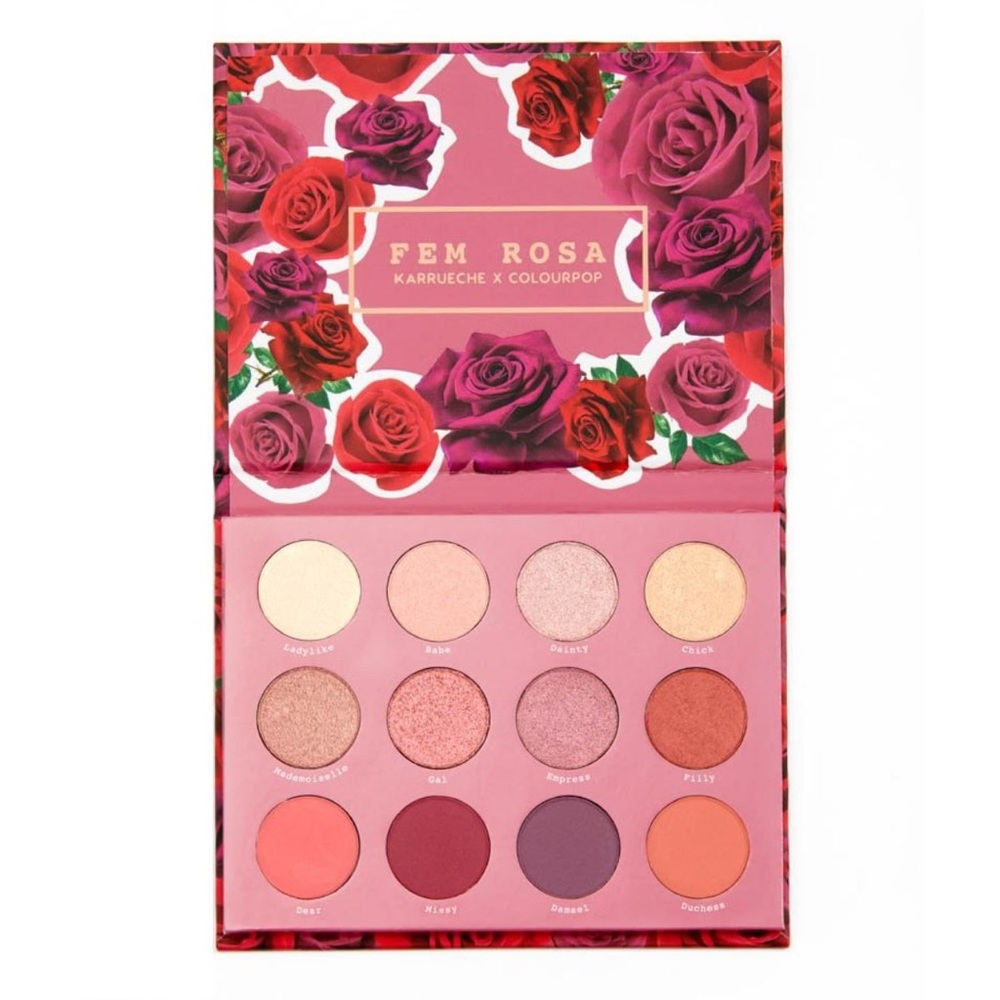 Colourpop She Palette Fem Rosa KarruecheXColourPop